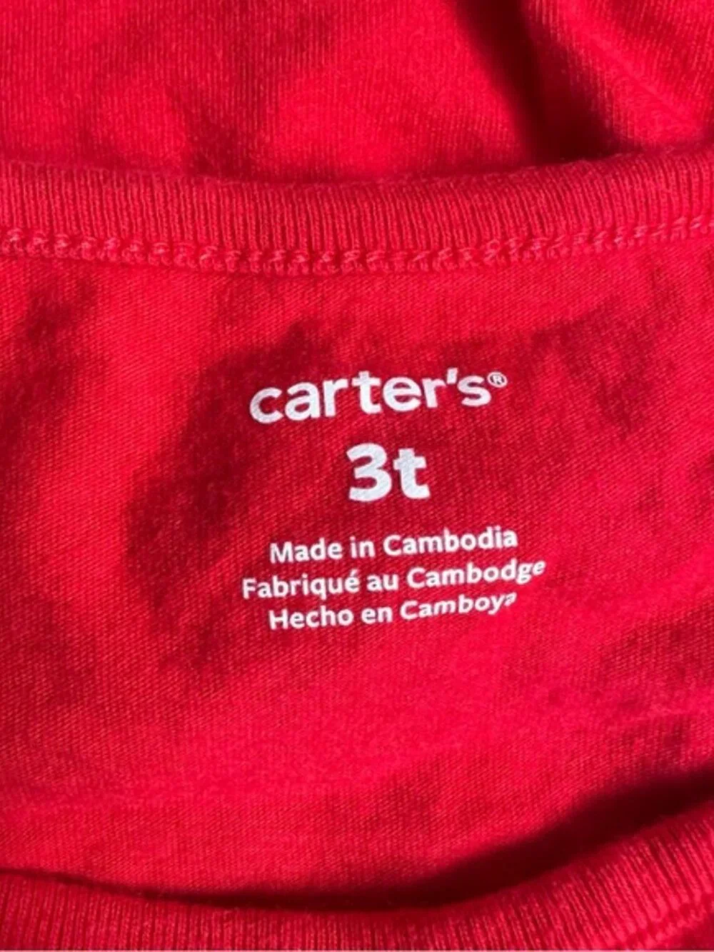 Carter’s | Red, White and Blue 4Th of July Glitter Ice Cream Tank | Size 3T